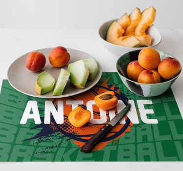 Set de table style basketball personnalisé - TenStickers