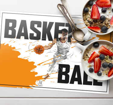 Set de table original avec un basketteur qui joue - TenStickers