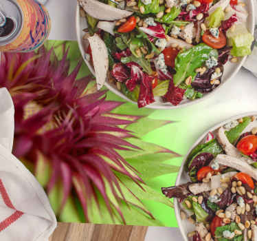 Mantel individual flor de cardo - TenVinilo