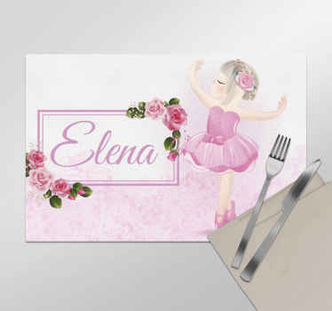 Mantel individual personalizable bailarín de ballet - TenVinilo