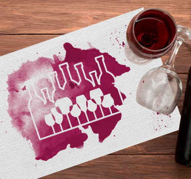 Glas og vin morderne dækkeserviet  - TenStickers