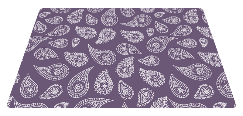 Retro paisley paisley vinyl placemats TenStickers