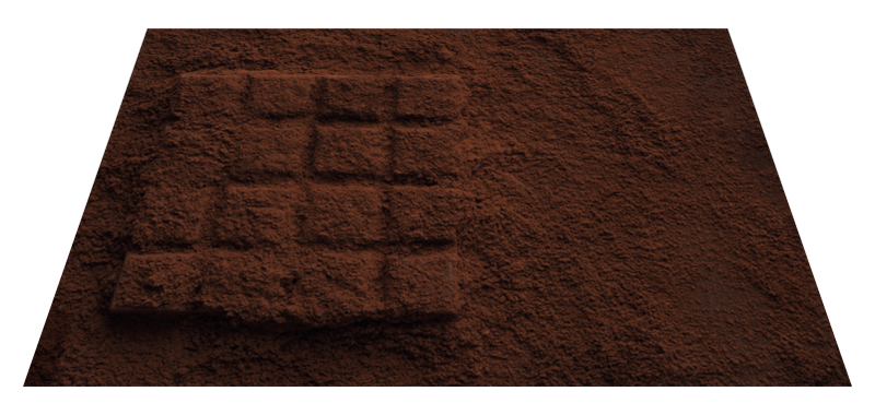 Belgian chocolat modern vinyl placemats TenStickers