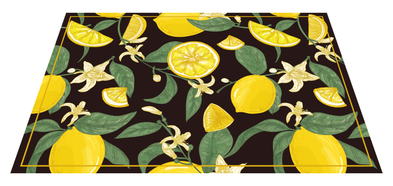 Lemon pieces original vinyl placemats TenStickers