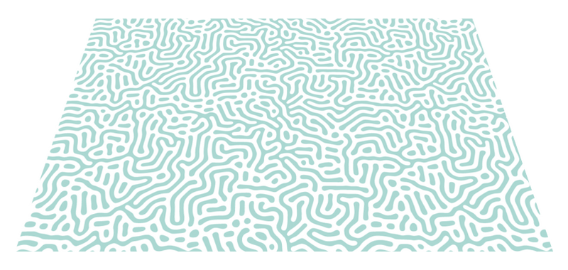 Green and white nature pattern original vinyl placemats TenStickers