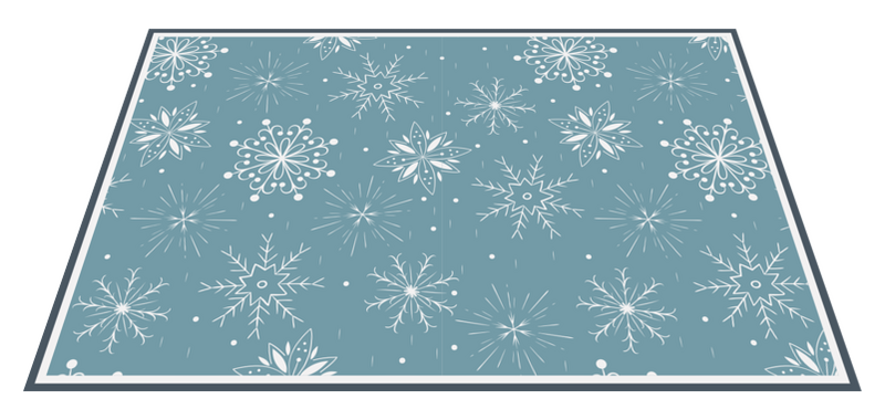 Flocons De Neige Décoratifs De Noël à Plat Sur Planche De Bois | Photo