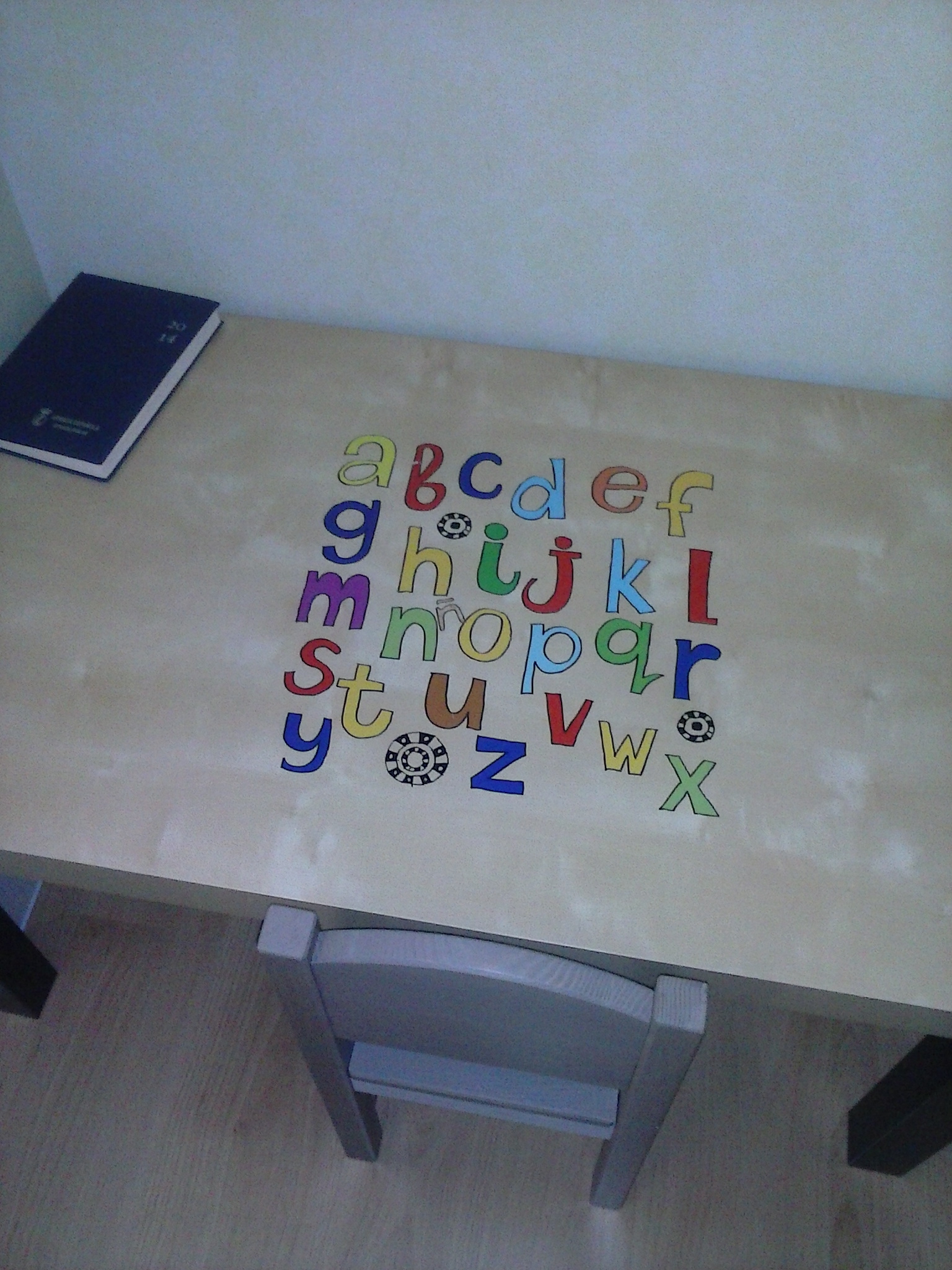 Vinilo infantil letras abecedario - TenVinilo