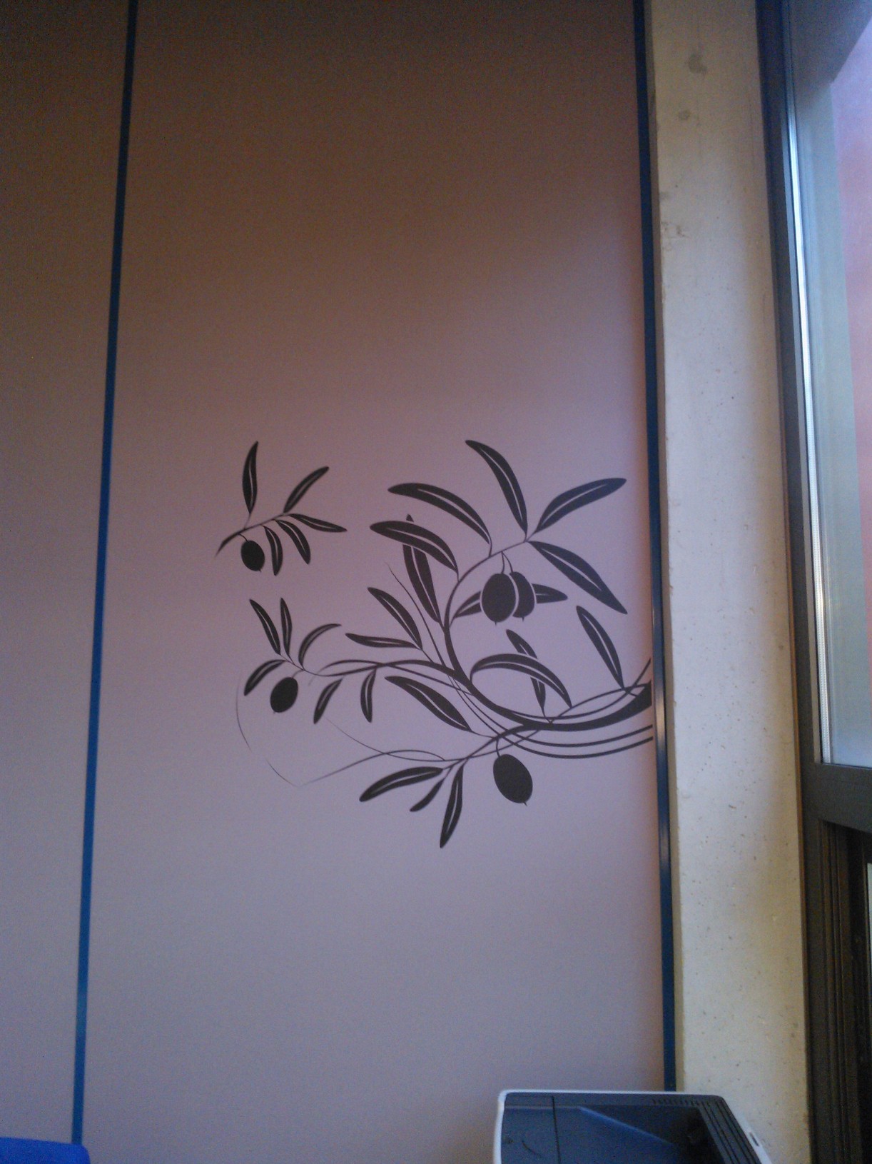 Décoration Murale en Métal Feuille Ovales 56cm Or