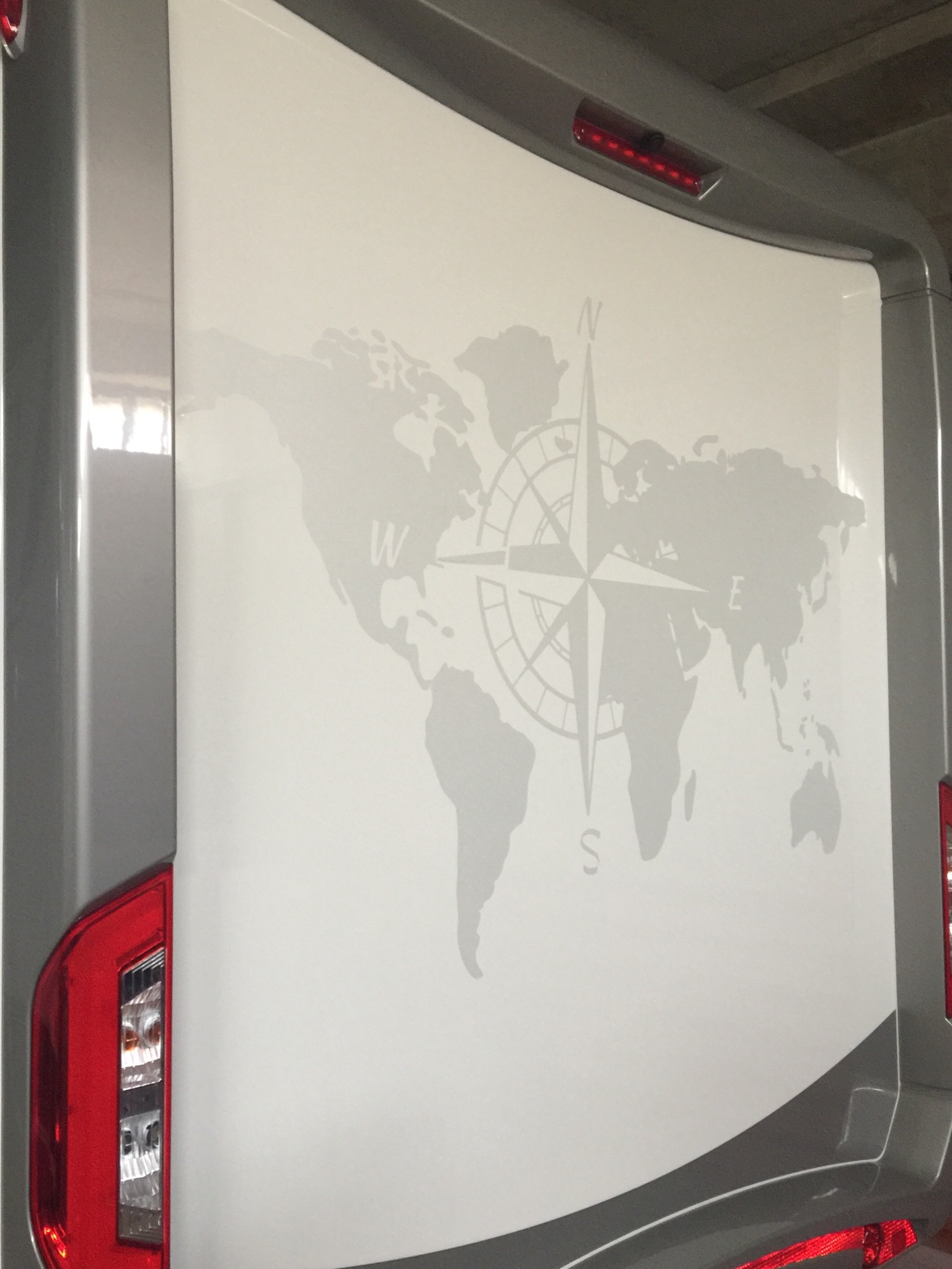 Decalcomania Bussola Di Montagna Vivere Il Sogno Adesivo Laterale - Foto 2