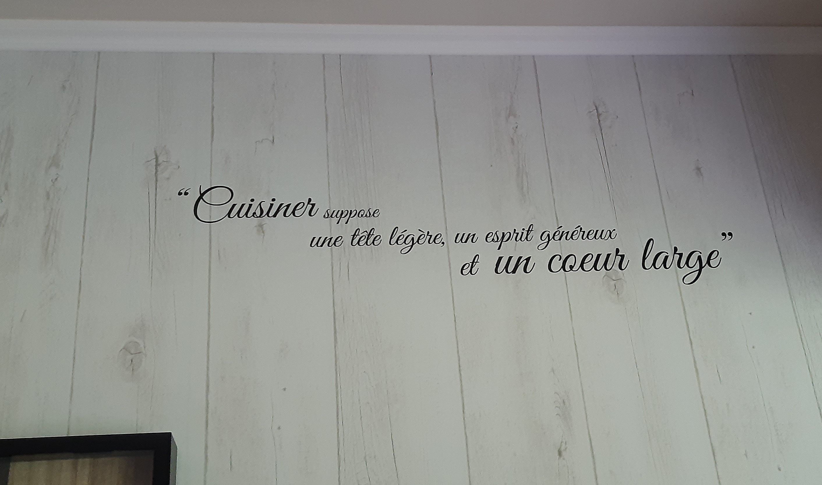 Sticker mural cuisine esprit cœur - TenStickers