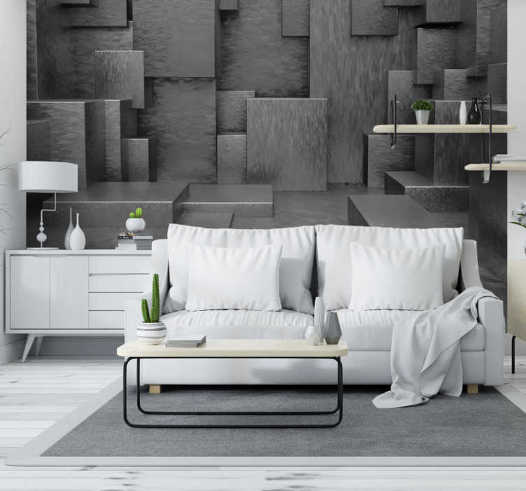 Grey cubes. Decor Kubik Grey 30х60.