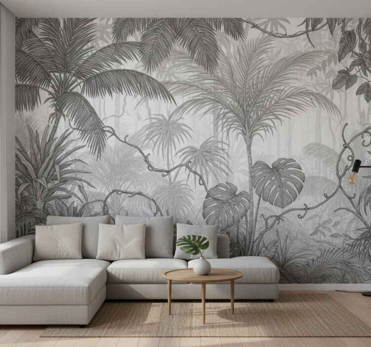 Tapisserie jungle paysage "danseur de nuages" - TenStickers