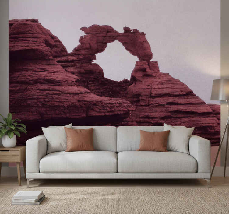 Desert wall mural sandstone aesthetic print - TenStickers