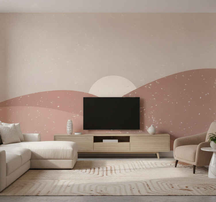 Desert wall mural wall art at dawn - TenStickers