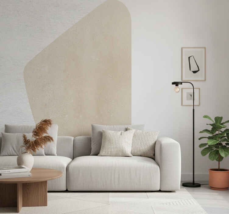 Fototapete beige im minimalistischen stil - TenStickers