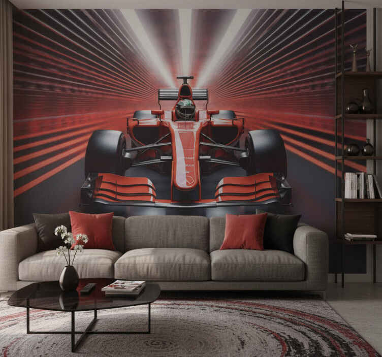 Fotomurale rosso formula 1 rossa - TenStickers