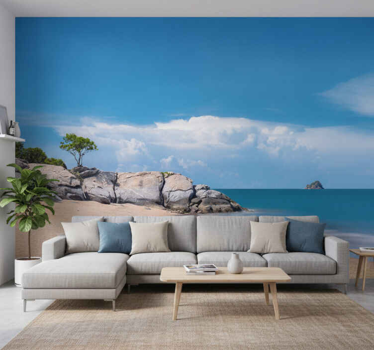 Wall mural blue paradise on earth - TenStickers