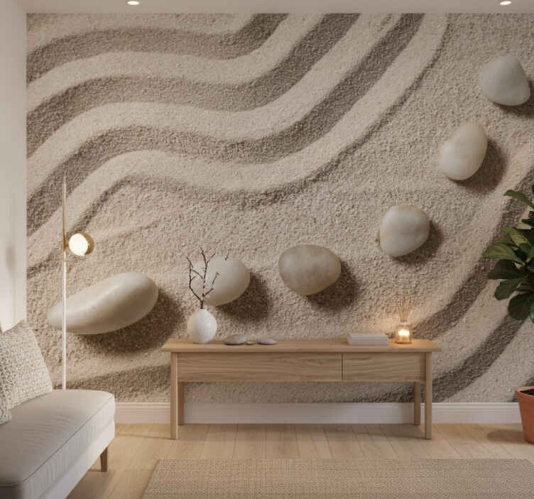 Hallway wall mural zen meditation - TenStickers