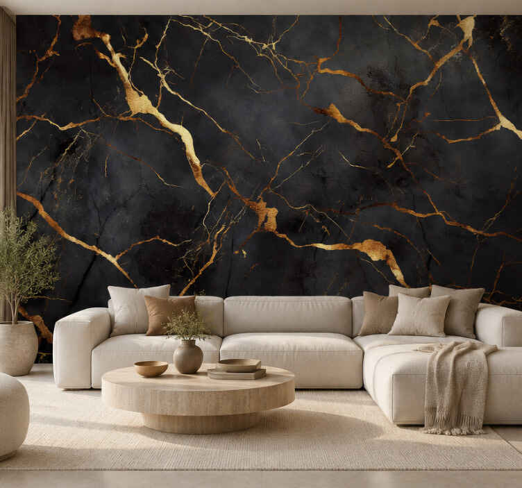 Nature wall mural in stone - TenStickers