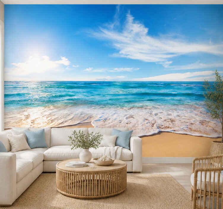 Under the sea mural at the beach - TenStickers
