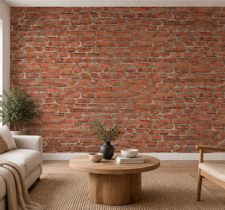 Brick wall mural - mur de brique mural - TenStickers