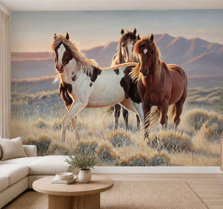 Mural de animales caballo - TenVinilo
