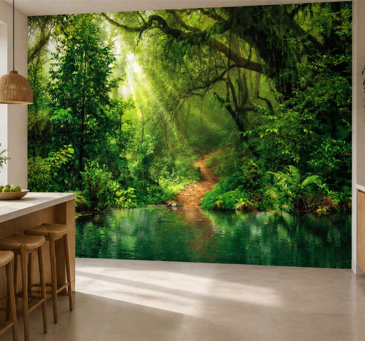 Nature's jungle wall mural - TenStickers
