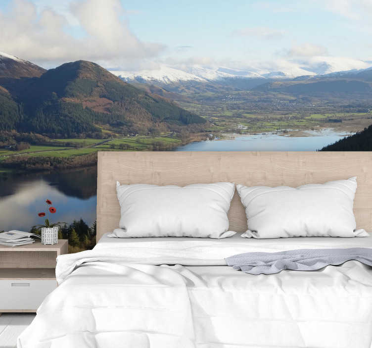 Lake district landscape wall mural TenStickers