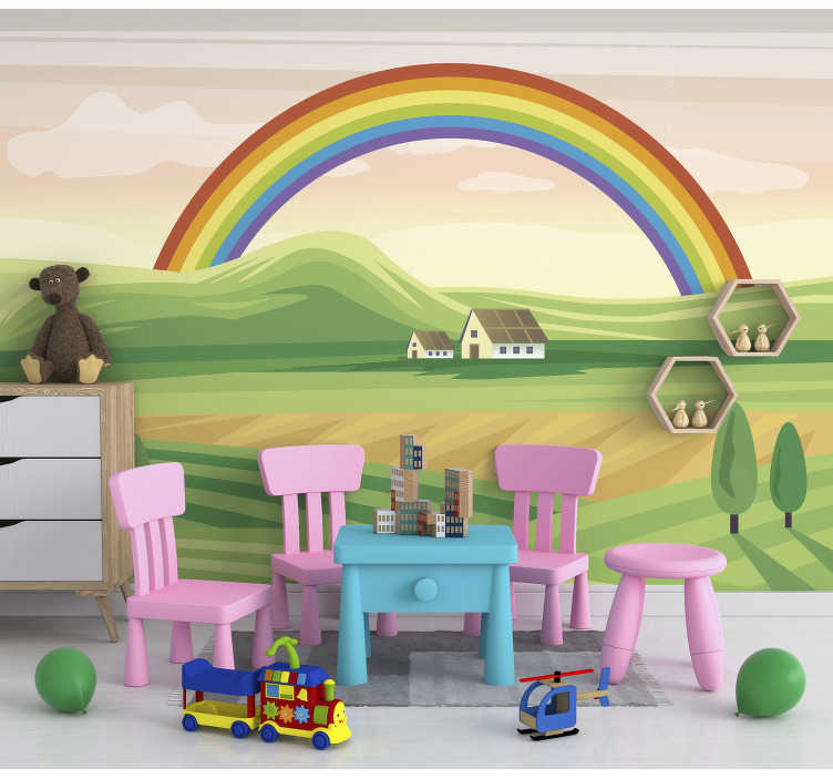 Un parque infantil de diseño inspirado en el arcoíris - DecoPeques