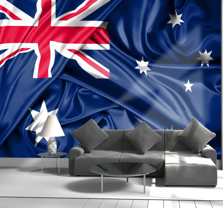 City wall mural Autralian Flag TenStickers