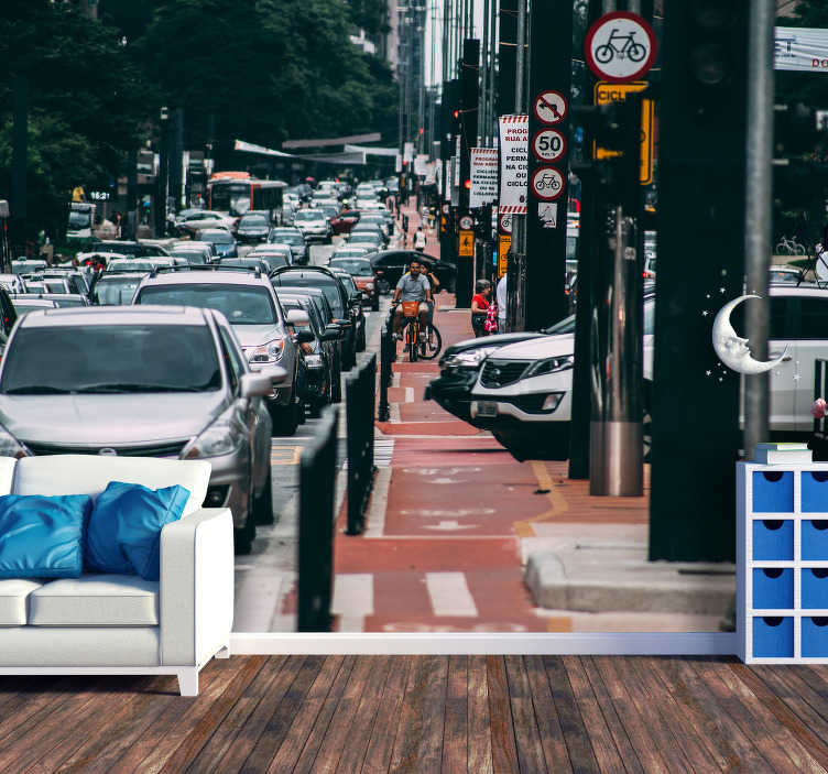 Fotomural decorativo Avenida Brasileira - TenStickers