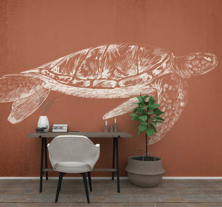 Photo murale animal Belle tortue de mer