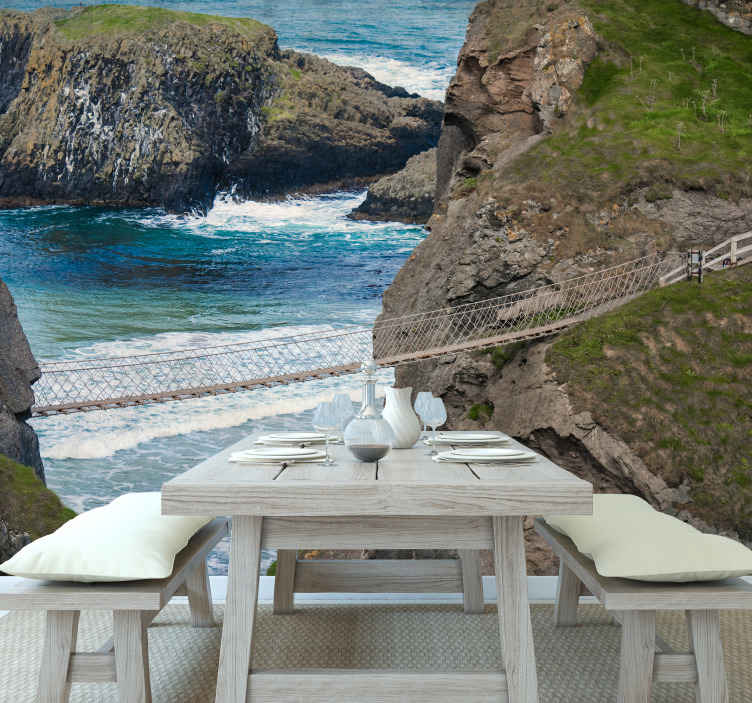 Coastal causeway northern Ireland wall mural wallpaper TenStickers