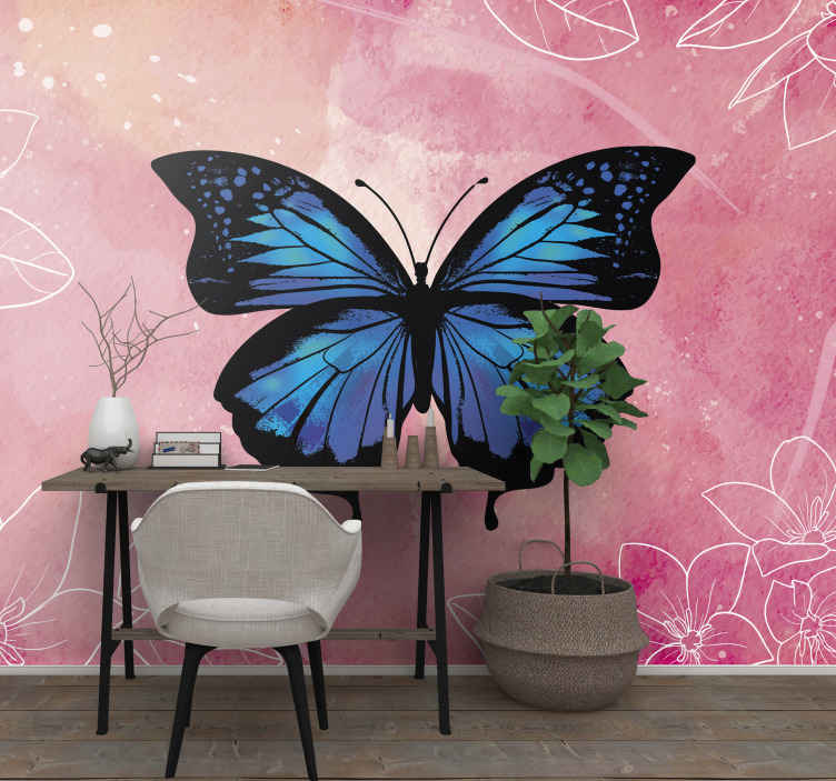 INSTALACIÓN MARIPOSAS decorativas rosa ombre Mariposas adhesivas rosa  pastel 3D Decoración de arte de pared de mariposa en tonos rosas -   México