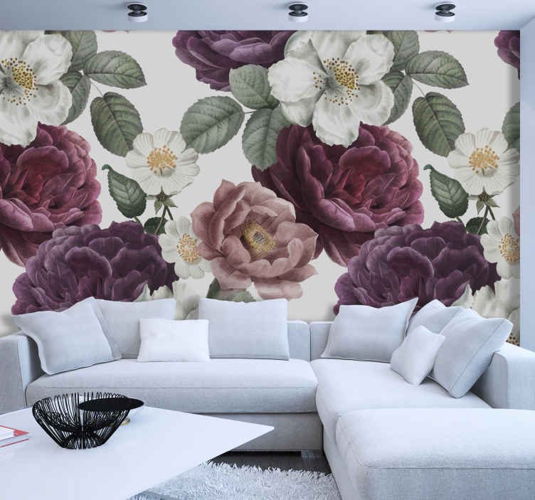 Easy to hang one piece of silk fabric for the whole wall mural
