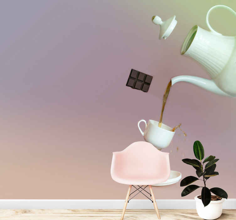 Adesivi murali 3d grandi Ciotole volanti effetto 3d