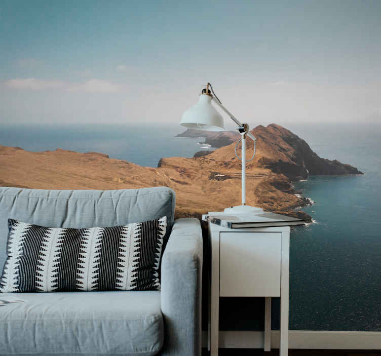 Coastal Mountain View landscape mural - TenStickers