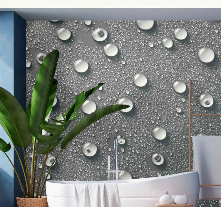 Fotobehang badkamer Badkamer achtergrond met bubbels