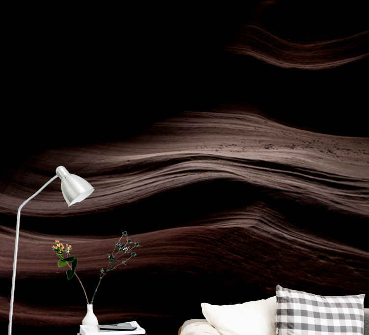 Waves of Earth texture wall mural - TenStickers