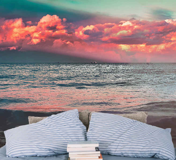Puola seaside hel valokuvatapetti meri - Tenstickers