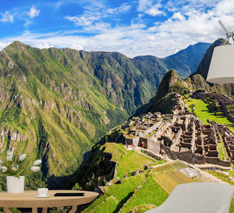 Machu picchu manzarası şehir ve ülke duvar resmi - TenStickers