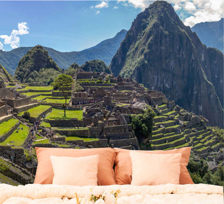 Machupichu ruševine zidni planinski zidni zid - TenStickers