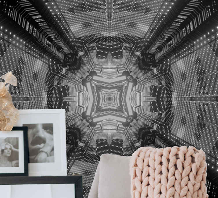 Black And White 3d Mural Wallpaper Image Num 37