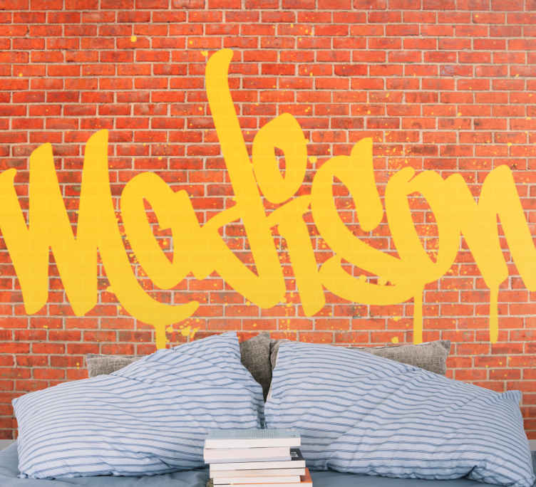Graffiti fototapeta s textovým uměním - TenStickers