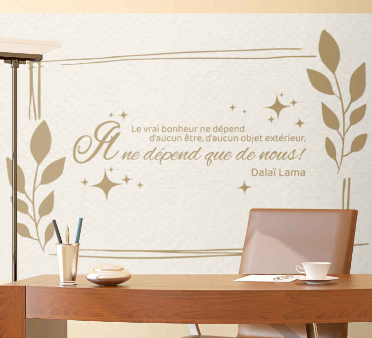 Papier Peint Mural Phrases Citations Francaises Tenstickers