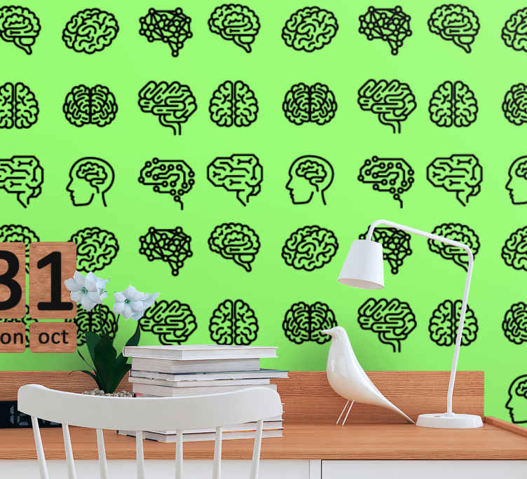 Brain Pattern Design art wall mural - TenStickers