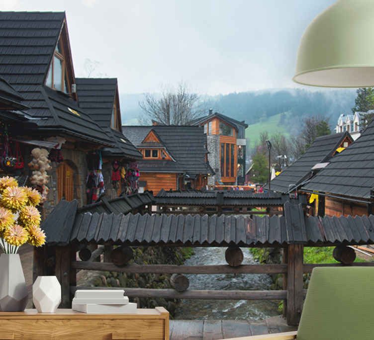 Zakopane gade fototapet - TenStickers