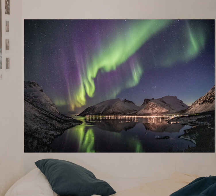 Fotomurales dormitorios: Aurora boreal - Murales de pared