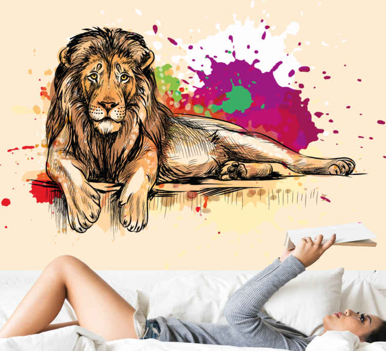 Top 79+ imagen murales de leones