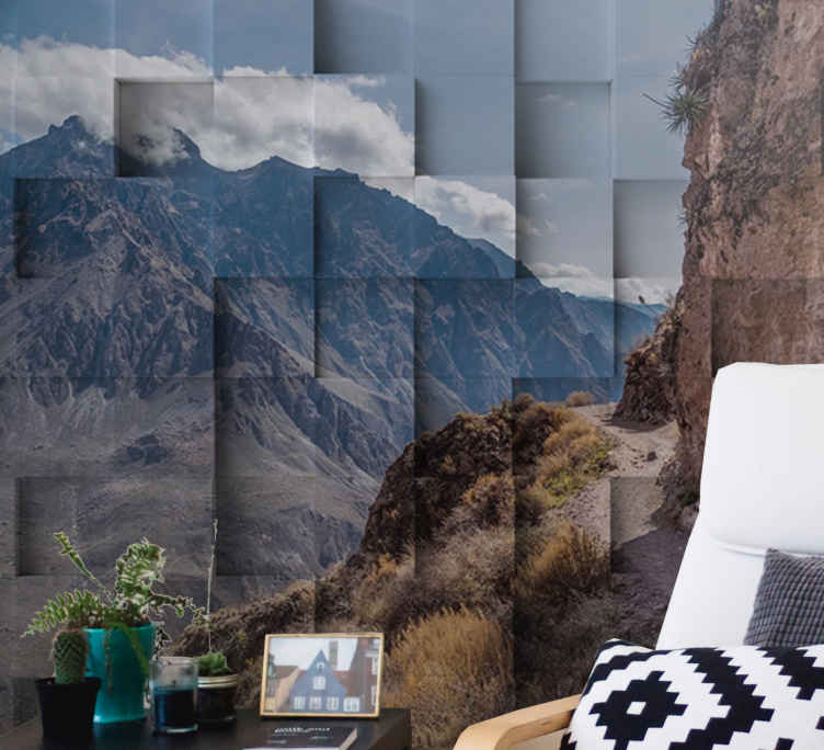 Fotomural naturaleza Montañas cañón del colca - TenVinilo